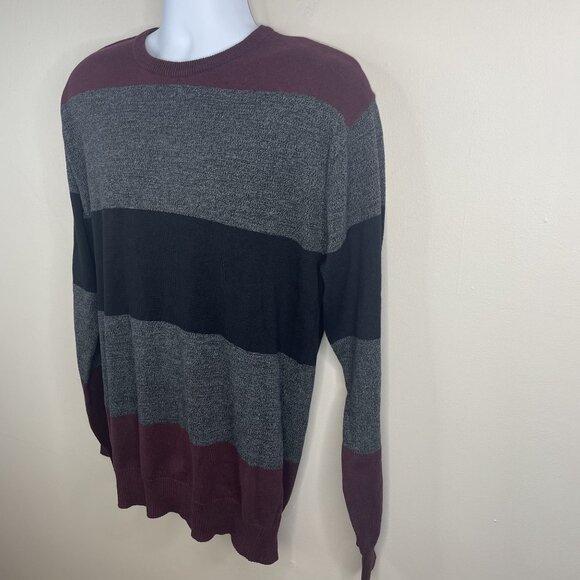 Vintage 90s Mens Moody Grunge Indie Sweater Xlarge Crew Neck Hipster Preppy - Picture 6 of 10